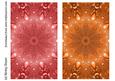 Duel - Red & Orange Jewel Backing Paper