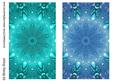Duel - Aqua & Blue Jewel Backing Paper