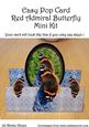 Easy Pop Up Card Red Admiral Butterfly Mini Kit