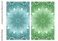 Duel - Pastel Aqua & Pastel Green Jewel Backing Paper