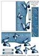 Butterfly Fold Back Card - Blue
