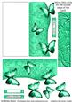 Butterfly Fold Back Card - Bright Aqua
