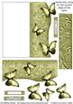 Butterfly Fold Back Card - Pale Gold