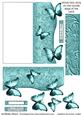 Butterfly Fold Back Card - Pastel Aqua