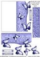 Butterfly Fold Back Card - Pastel Blue