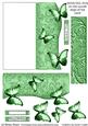 Butterfly Fold Back Card - Pastel Green