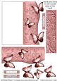 Butterfly Fold Back Card - Pastel Pink