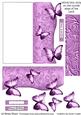 Butterfly Fold Back Card - Pastel Purple