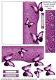Butterfly Fold Back Card - Pink