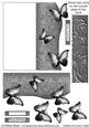 Butterfly Fold Back Card - Silver