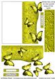 Butterfly Fold Back Card - Yellow