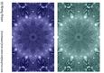 Duel - Dusky Blue & Dusky Aqua - Jewel Backing Paper