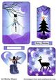 Mini Inked Toppers - Christmas Night Landscapes