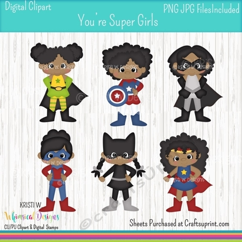 Youre Super Girls Dark Skin