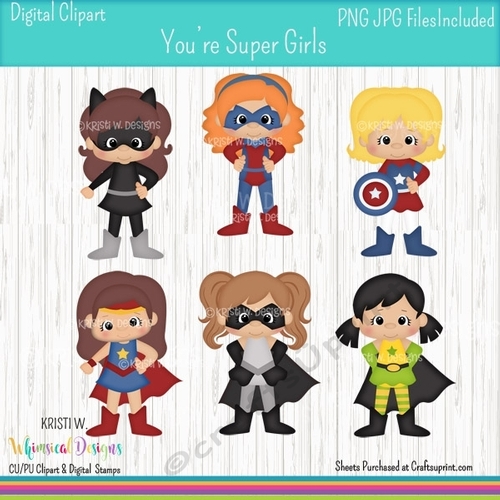 Youre Super Girls Light Skin