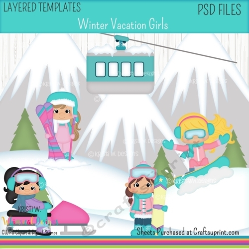 Winter Vacation Girls Light Skin