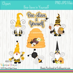 Beelieve in Yourself Gnomes Clipart