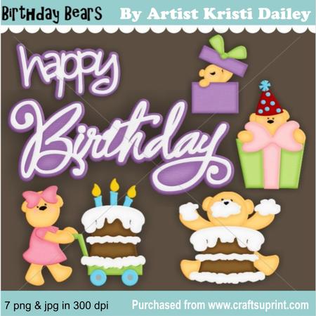 Birthday Bears Vol 1