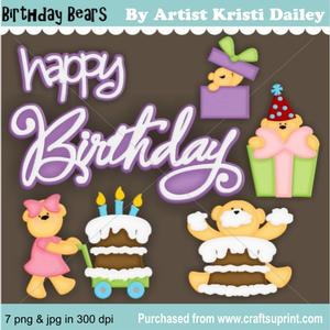 Birthday Bears Vol 1
