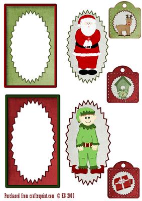 Santa and Elf Toppers