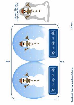 Snowman Globe Card