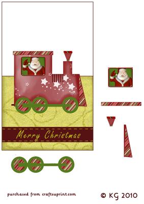 Santa in a Train