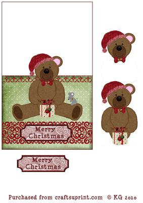 Christmas Teddy and Mouse