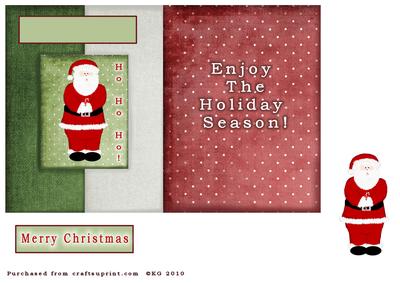 Santa with Candy Cane