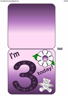 I'm Three Today for Girl