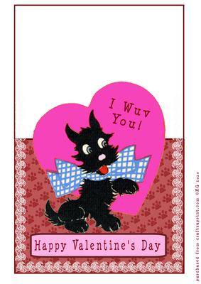 Scottie Dog Valentine