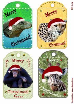 Christmas Wildlife Tags