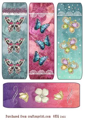 Jeweled Butterfly Beauties