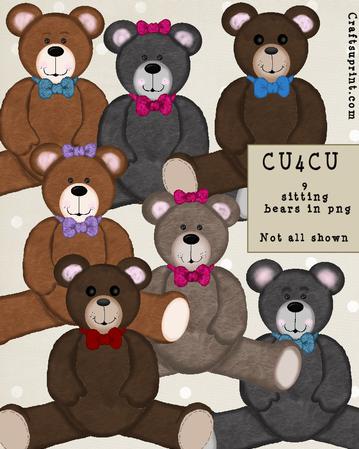 Sitting Teddies