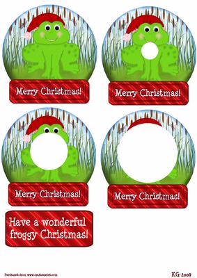 Christmas Froggy Globe