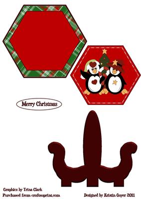 Christmas Penguin Friends Plate