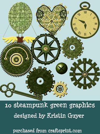 Green Steampunk Graphics