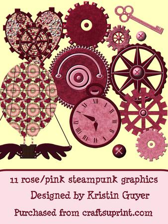 Steampunk Rose Graphics
