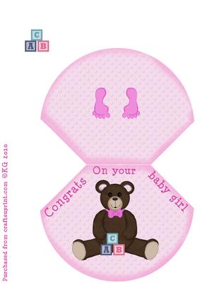 Teddy Bear Girl Congrats