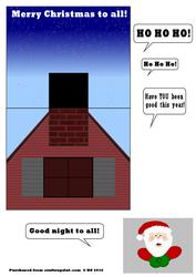 Santa in Chimney