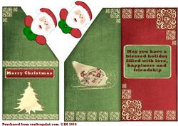 Peeking Santa Christmas