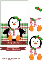 Penguin with Holly