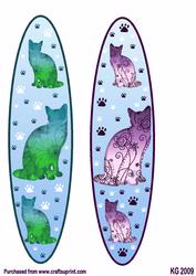 Cat Silhoutte Bookmarks