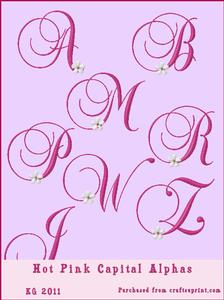 Hot Pink Fancy Alphas