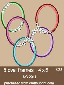 Oval Flower Frames