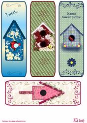Birdhouse Bookmarks