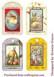 Vintage Bunny Tags