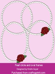 Pearl Circle and Oval Frames