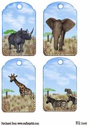 African Animal Tags