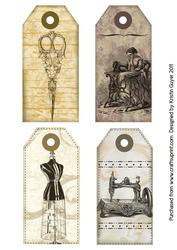 Antique Sewing Tags