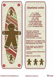 Gingerbread Man Recipe Bookmark
